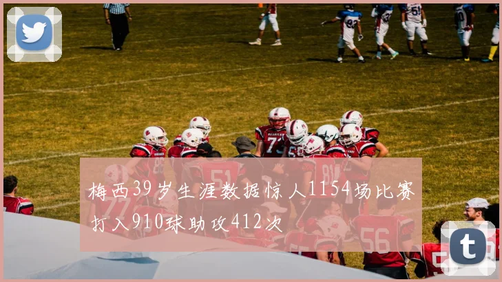 梅西39岁生涯数据惊人1154场比赛打入910球助攻412次